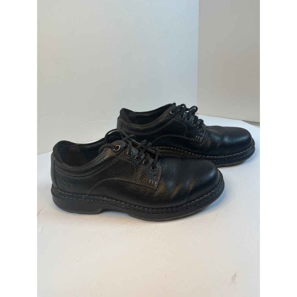 Timberland 29512 Mens Black Leather Oxford Shoes Lug Sole Size 9M